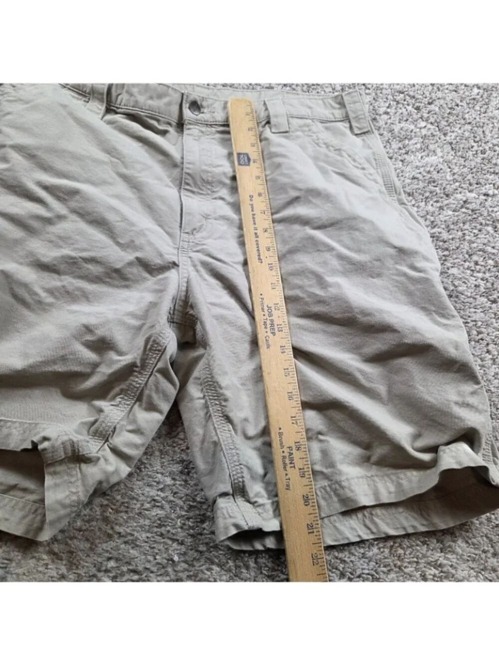 Carhartt Shorts Mens 38 Tan Carpenter Cargo Beige Workwear